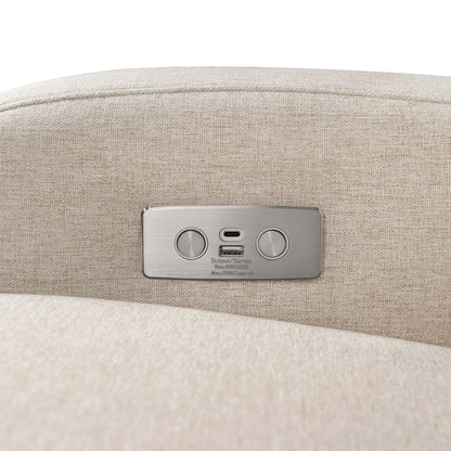 Babyletto Nami Electronic Recliner and Swivel Glider Recliner with USB port