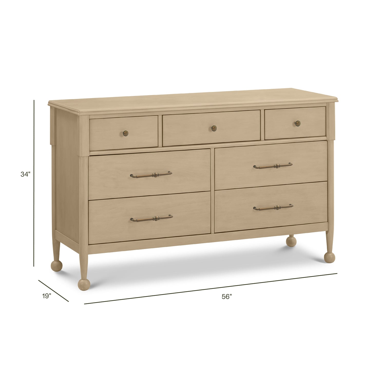 Namesake Alouette 7-Drawer Wide Dresser 56”
