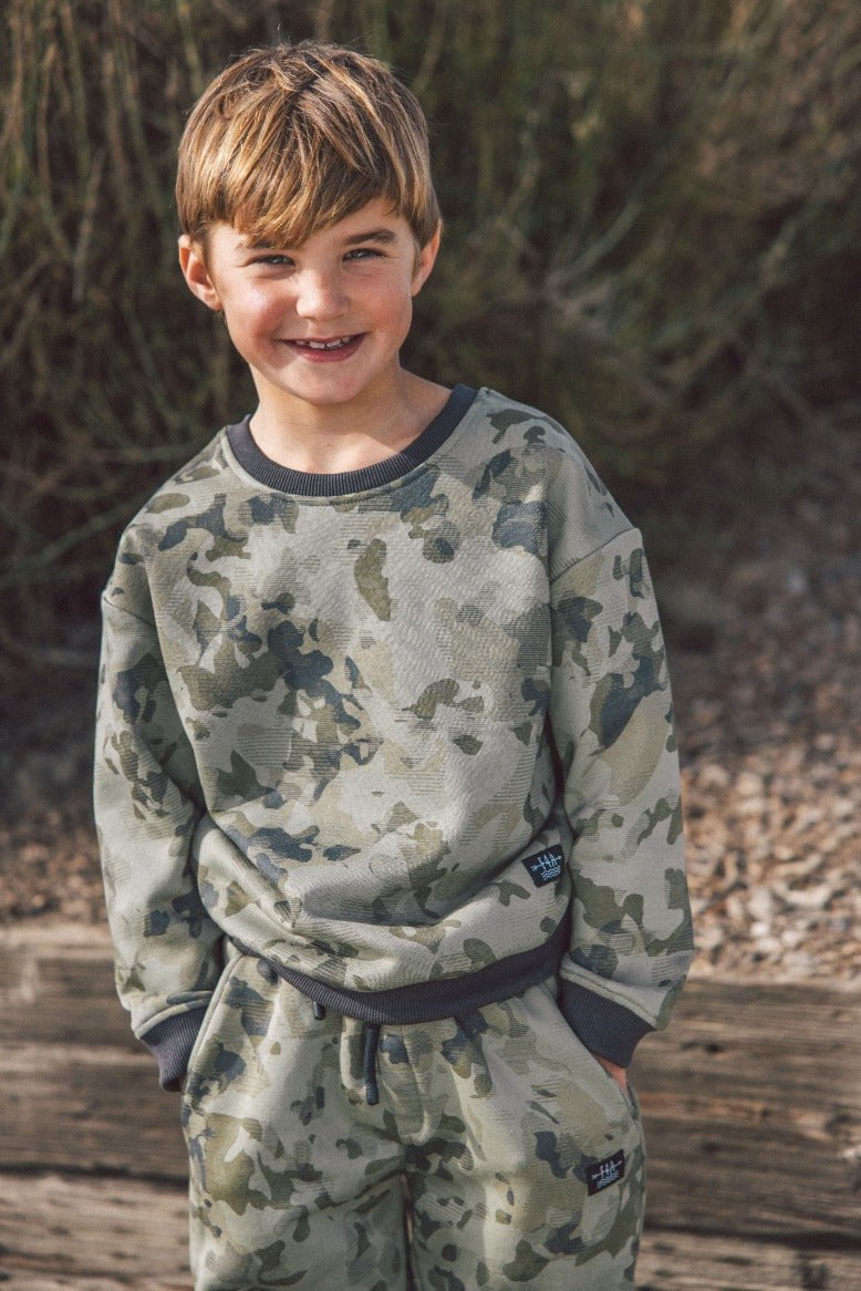 Feather 4 Arrow Feather 4 Arrow Bowie Camo Fleece Jogger - Oil Green