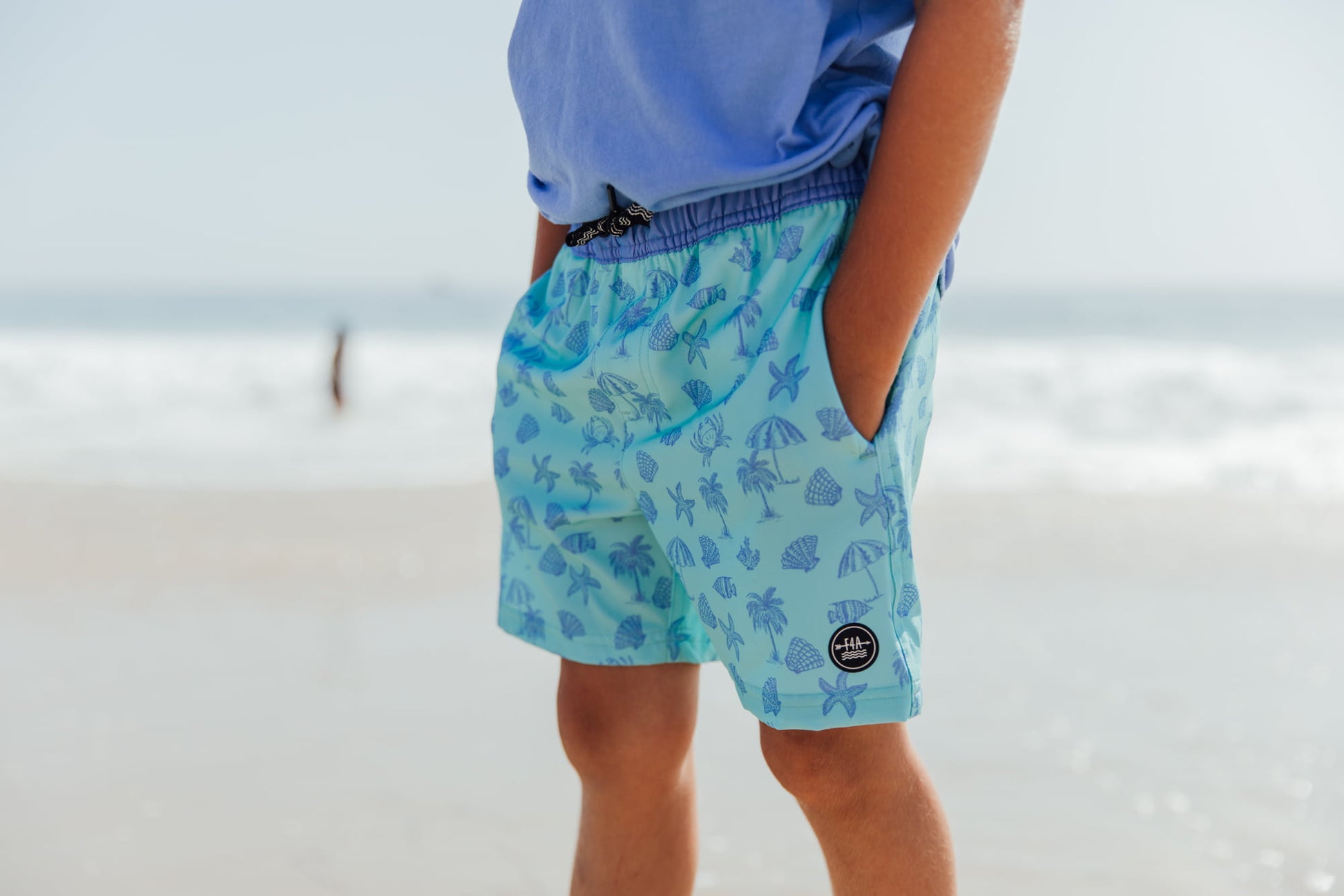 Feather 4 ArrowFeather 4 Arrow Boys Volly Trunk - Aqua CrystalBabysupermarket