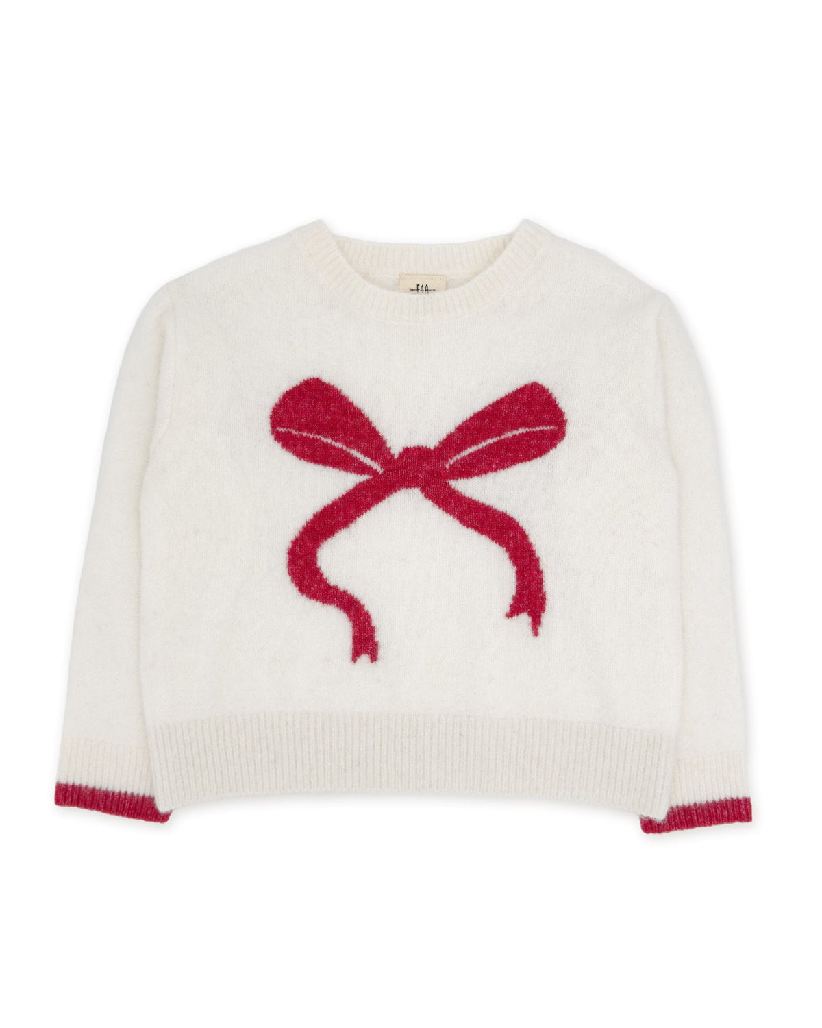 Feather 4 Arrow Girls Shirts Ivory / 6-7Y Feather 4 Arrow Camille Bow Sweater
