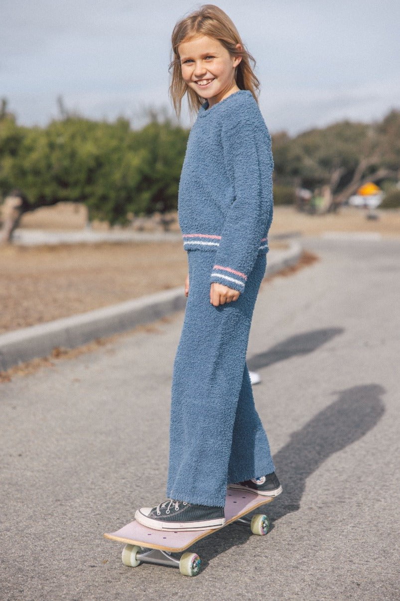 Feather 4 Arrow Feather 4 Arrow Dreamer Knit Top - Dusty Blue