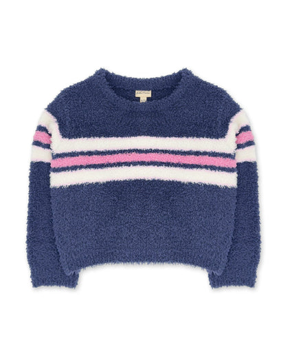 Feather 4 Arrow Girls Shirts Crown Blue / 6-7Y Feather 4 Arrow Dreamer Stripe Sweater - Crown Blue