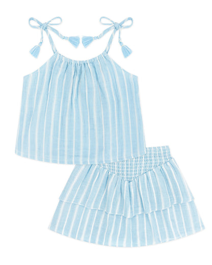 Feather 4 Arrow Crystal Blue / 4/5 Feather 4 Arrow Girls Cha Cha Cha Set - Crystal Blue