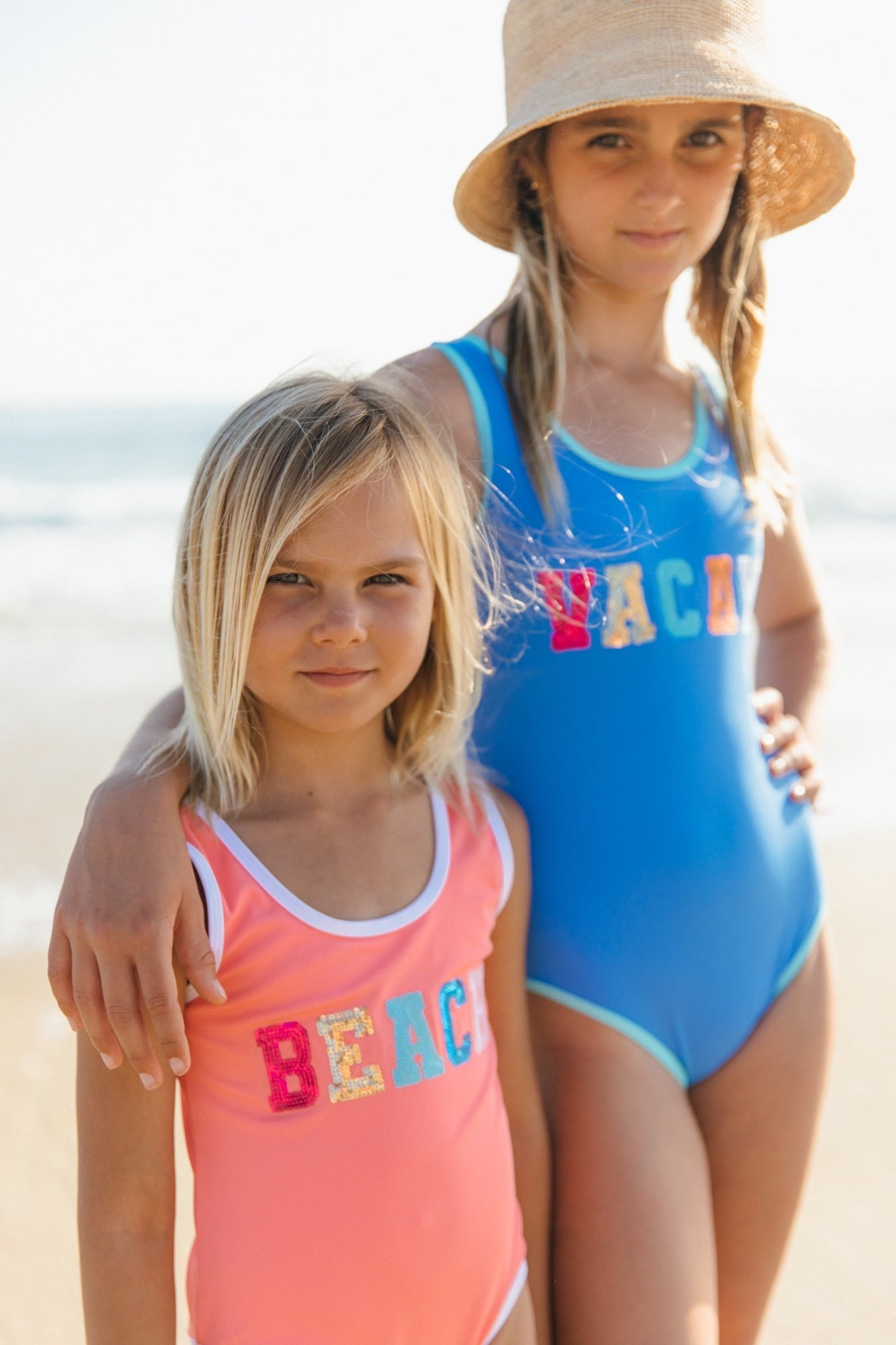 Feather 4 Arrow Feather 4 Arrow Girls Wave Break One Piece - Blue Jay