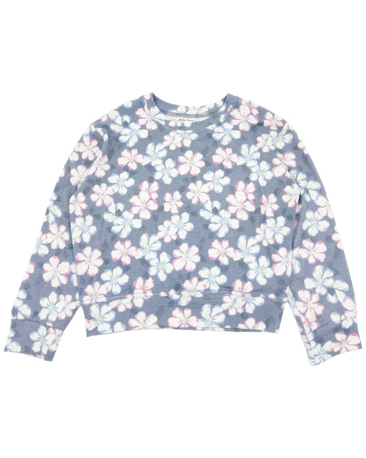 Feather 4 Arrow Luna Hacci Top - Dusty Blue