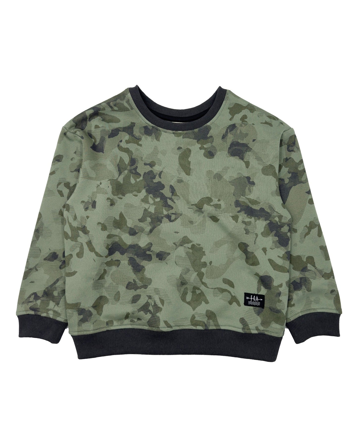Feather 4 Arrow 4/5 Feather 4 Arrow Ryder Camo Sweatshirt - Oil Green
