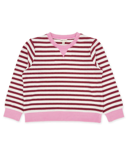 Feather 4 Arrow Girls Shirts Mystic Maroon / 6-7Y Feather 4 Arrow Scout Stripe Top - Mystic Maroon