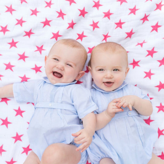 Feltman Brothers Baby & Toddler Dresses Blue / 3 Mo Feltman Brothers Button Belt Creeper