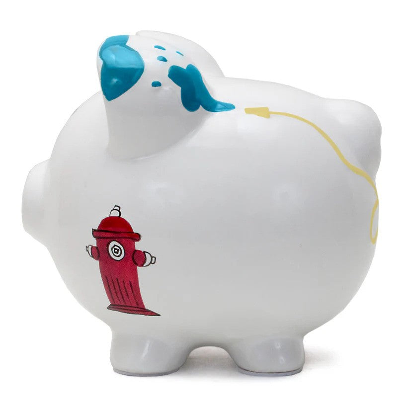 Child To Cherish Firetruck Large Piggy Bank