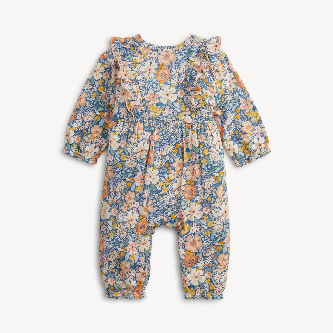 Magnetic Me Flora Magnetic Modal Baby Girls L/S Ruffle Romper