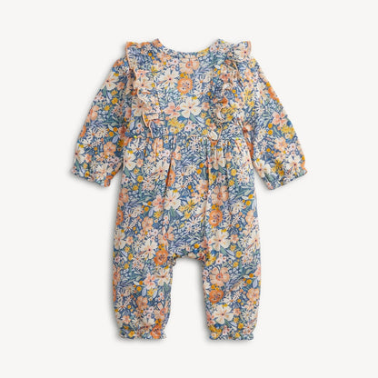 Magnetic Me Flora Magnetic Modal Baby Girls L/S Ruffle Romper