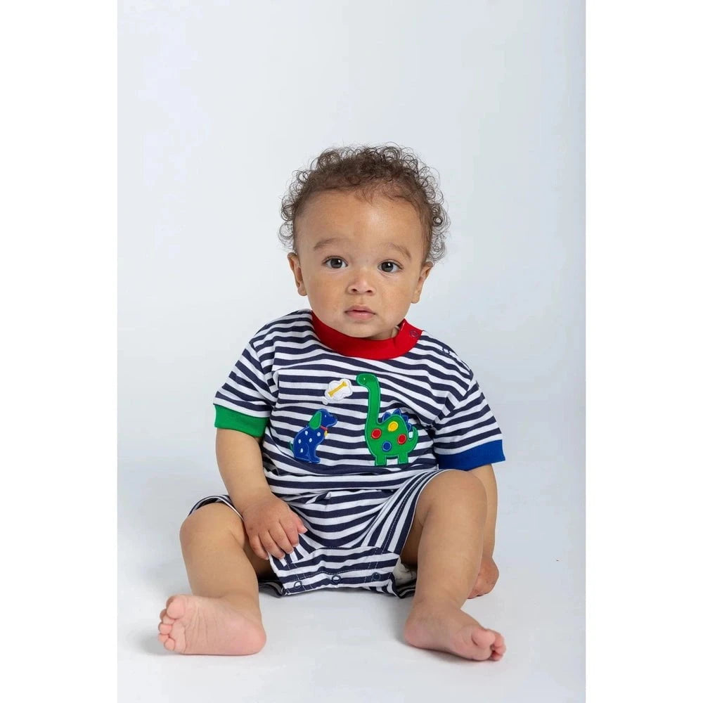 Florence Eiseman Boys Apparel / Outfits / Infant Florence Eiseman Boys Dog & Dinosaur Shortall