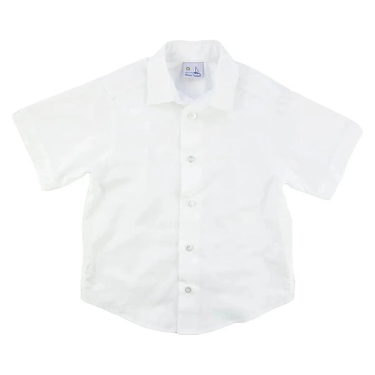 Florence Eiseman Boys Apparel / Shirts / Kids White / 4 Florence Eiseman Linen Look Camp Shirt