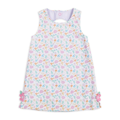 Florence Eiseman Tea Time Printed Dress with Flowers