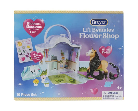 Breyer Li'l Beauties Flower Shop Horse Playset