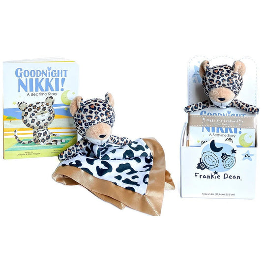 Frankie Dean Children Books Frankie Dean Nikki the Leopard Dream Blanket + Bedtime Book