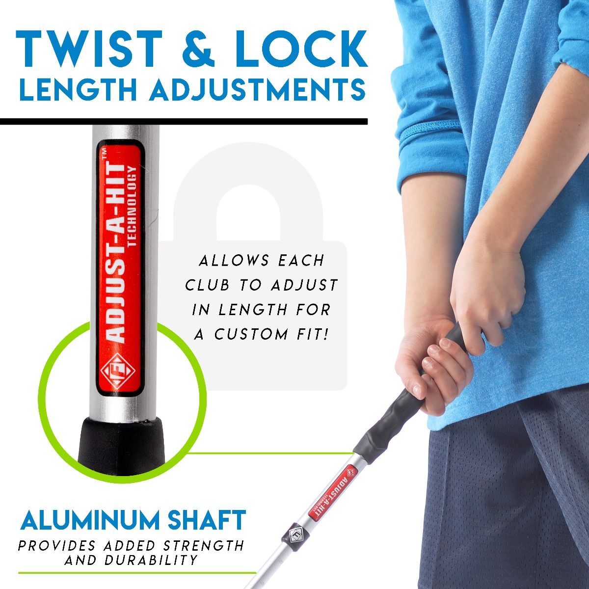 Franklin Sports Adjust-A-Sport Youth Golf Club Set