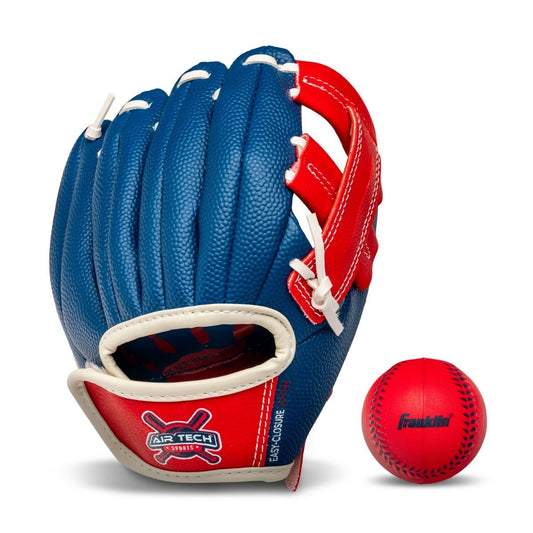 Franklin Sports My First Air Tech Adapt Series T-Ball Fielding Glove Blue/Red