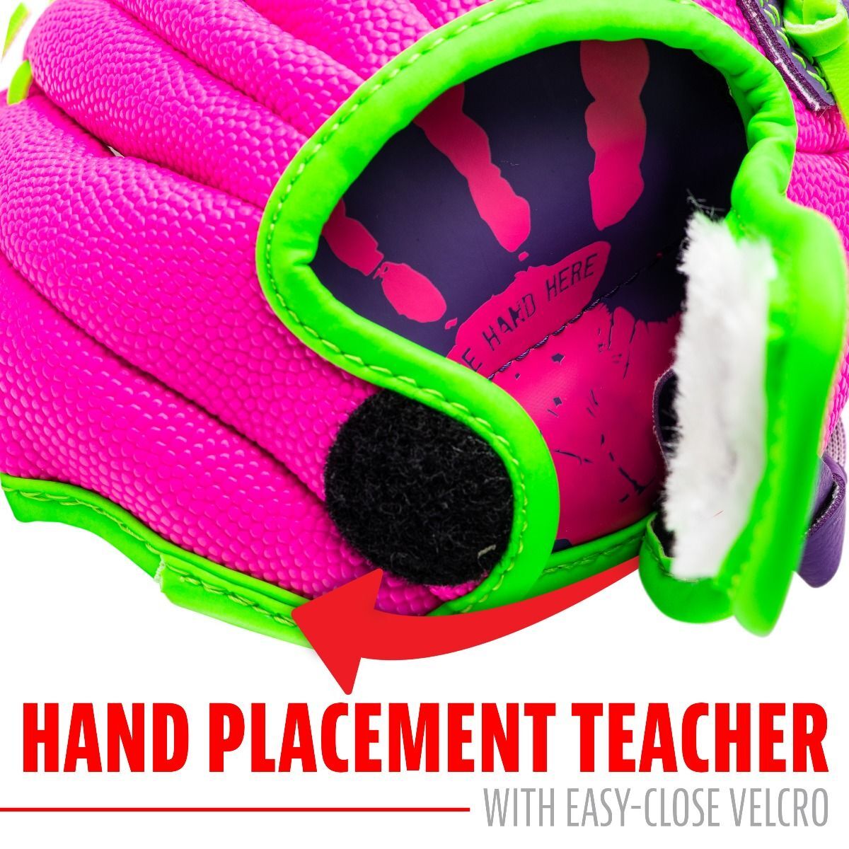 Franklin Sports My First Air Tech Adapt Series T-Ball Fielding Glove Pink/Purple