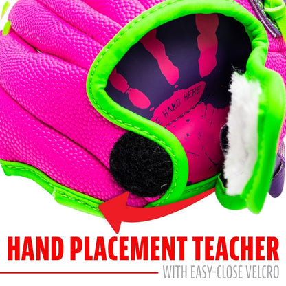 Franklin Sports My First Air Tech Adapt Series T-Ball Fielding Glove Pink/Purple