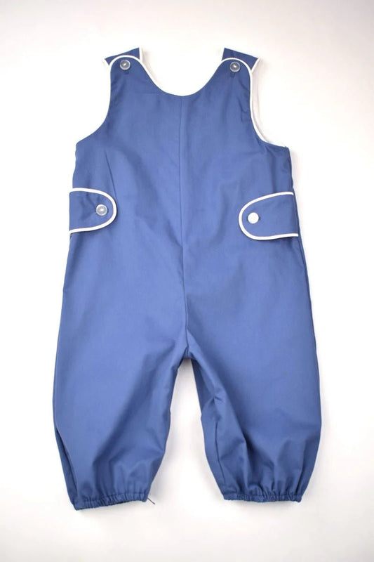 Funtasia Too Blue / 9 Mo Funtasia Too Boys Blue Button Tab Longall