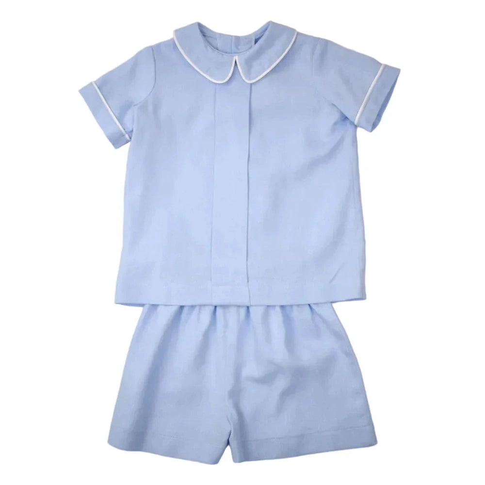 Funtasia TooFuntasia Too Boys Blue Linen Short SetBabysupermarket