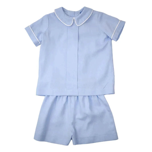 Funtasia TooFuntasia Too Boys Blue Linen Short SetBabysupermarket