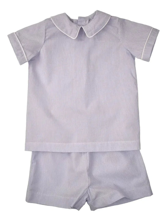 Funtasia Too Blue / 2 Toddler Funtasia Too Boys Blue Stripe Dressy Short Set