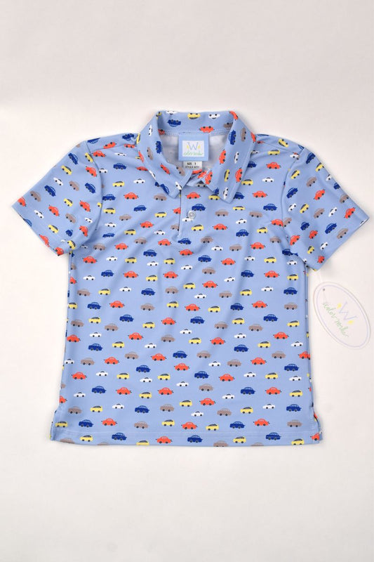 Funtasia Too Boys Shirts Cars / 2 Toddler Funtasia Too Boys Cars Short Sleeve Polo