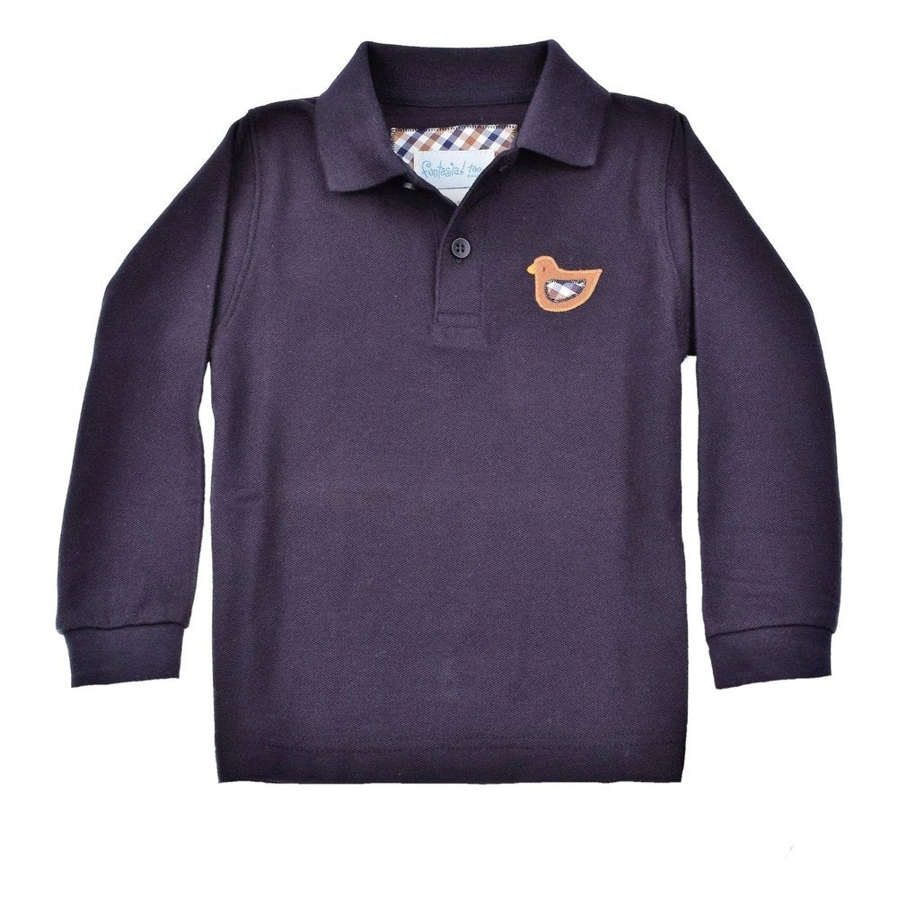 Funtasia Too Boys Navy Duck Polo