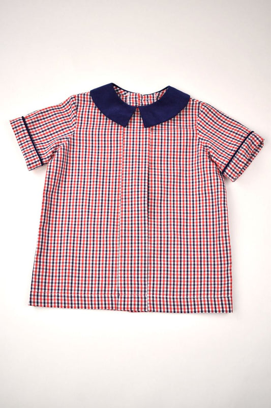 Funtasia Too Funtasia Too Boys Red & Navy Pleat Front Shirt & Pant Set