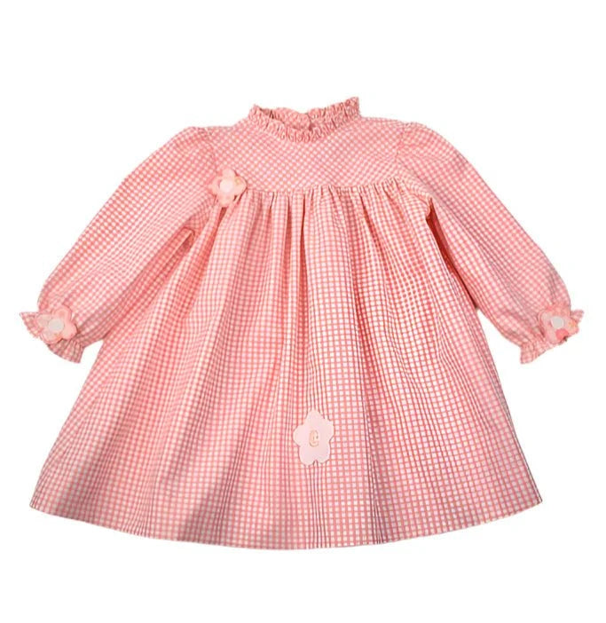 Funtasia Too Flowers Pink Check Dress