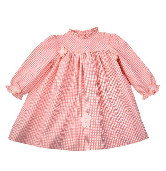 Funtasia Too Flowers Pink Check Dress