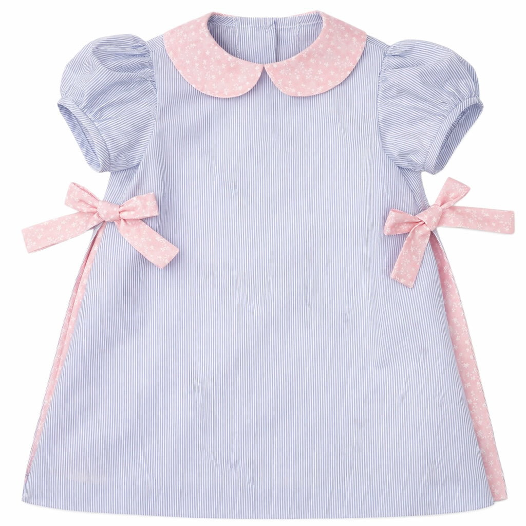 Funtasia TooFuntasia Too Girls Blue Stripe Dress with Pink Printed SidesBabysupermarket