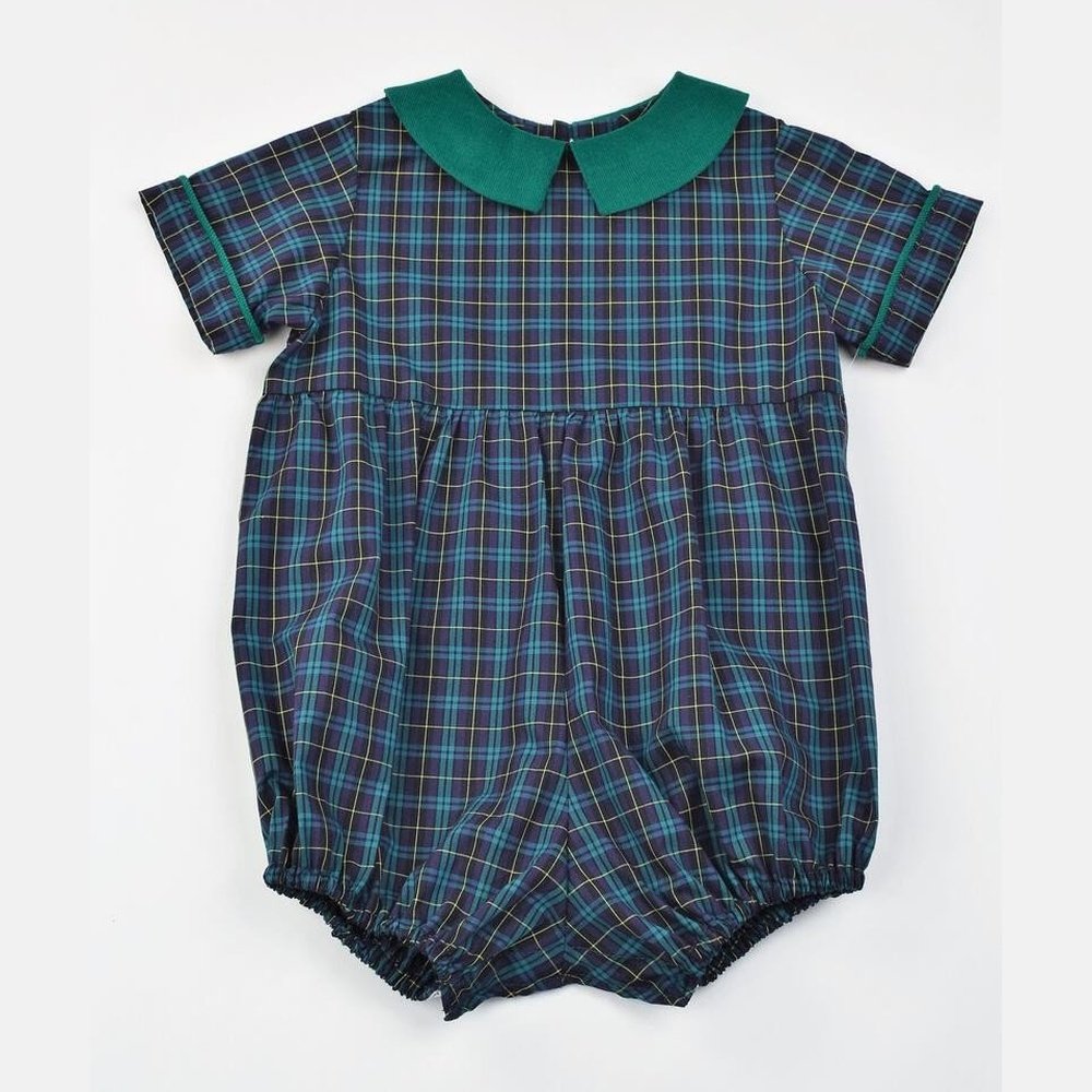 Funtasia Too Navy Plaid Bubble