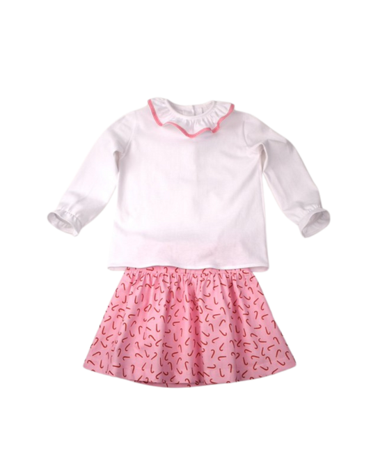 Funtasia Too Candy Cane Print Skirt Set