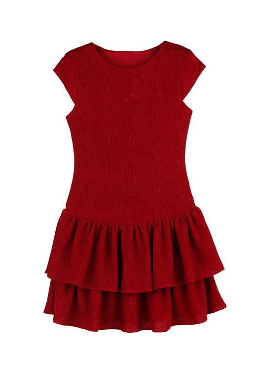 Gabby 7 / Red Gabby Girls the Camila Elastic Dress