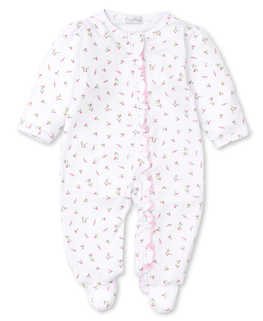 Kissy Kissy Garden Print Zipper Footie