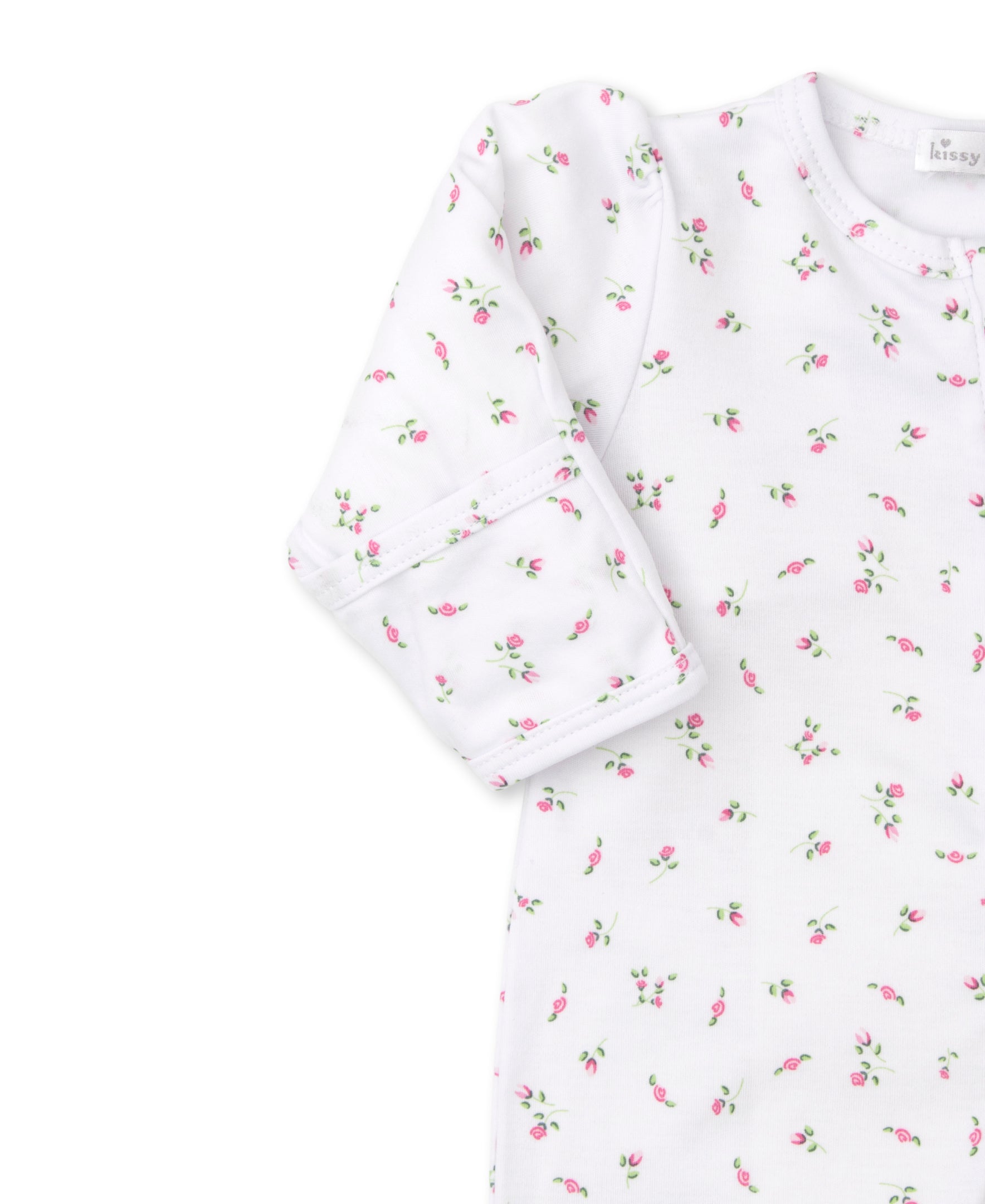 Kissy Kissy Garden Print Zipper Footie