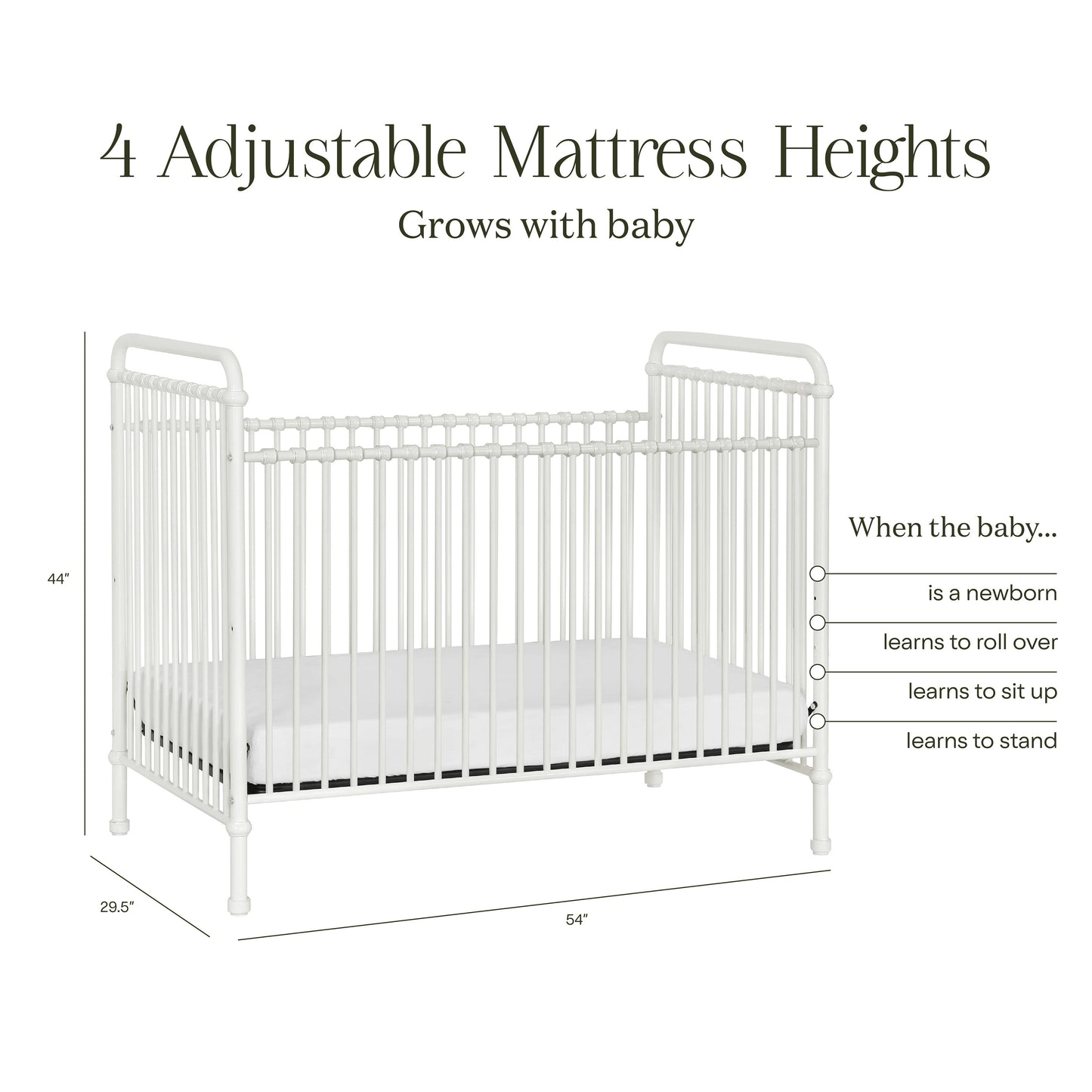 Namesake Abigail 3-in-1 Convertible Crib