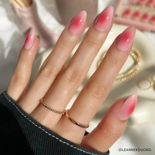 Glamnetic Press-On Nails - Blushing Aura, Short Almond