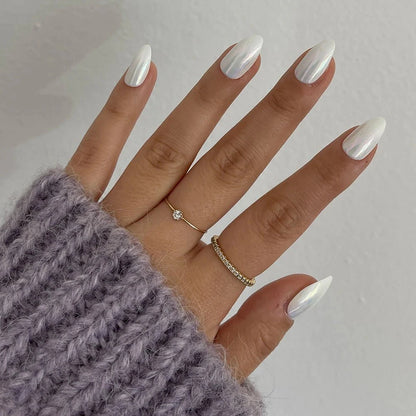 Glamnetic Press-On Nails - Moonlight, Short Almond