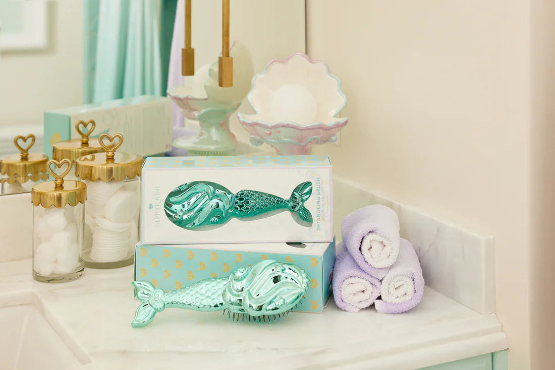 Glimmer WishGlimmer Wish Mermaid Detangling HairbrushBabysupermarket