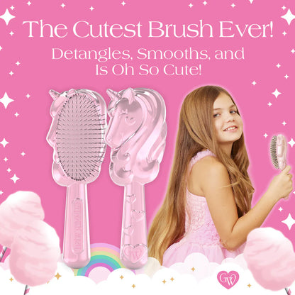 Glimmer WishGlimmer Wish Unicorn Detangling HairbrushBabysupermarket