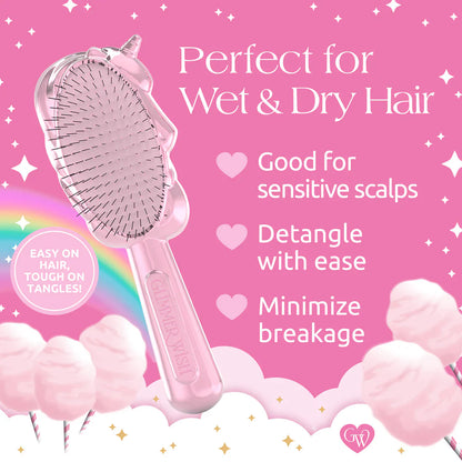 Glimmer WishGlimmer Wish Unicorn Detangling HairbrushBabysupermarket