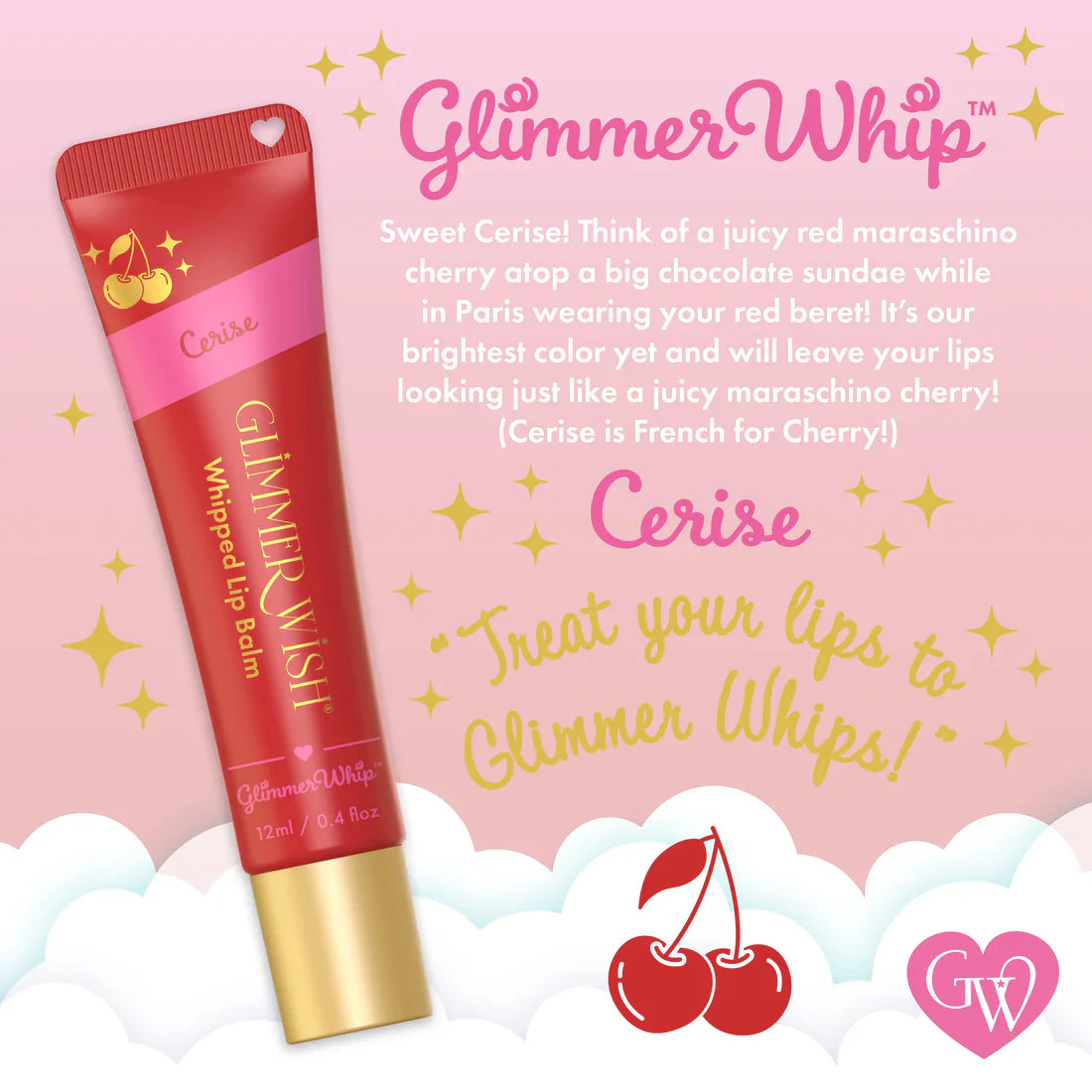 Glimmer Wish Glimmer Wish Whipped Lip Balm - Cerise