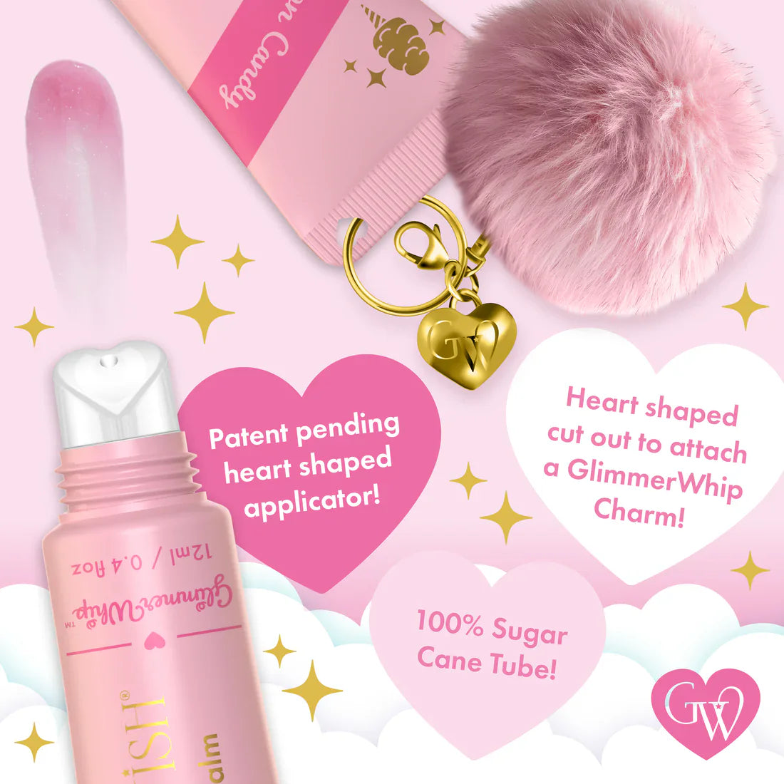 Glimmer WishGlimmer Wish Whipped Lip Balm - Cotton CandyBabysupermarket