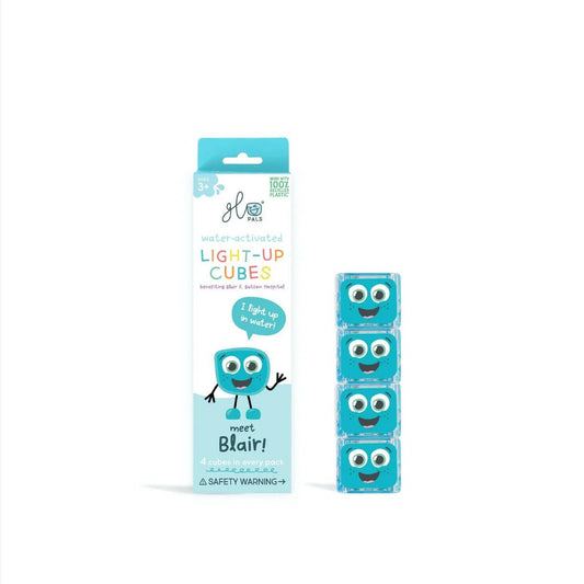 Glo Pals 4 Pack Blue Light Up Cubes Blair