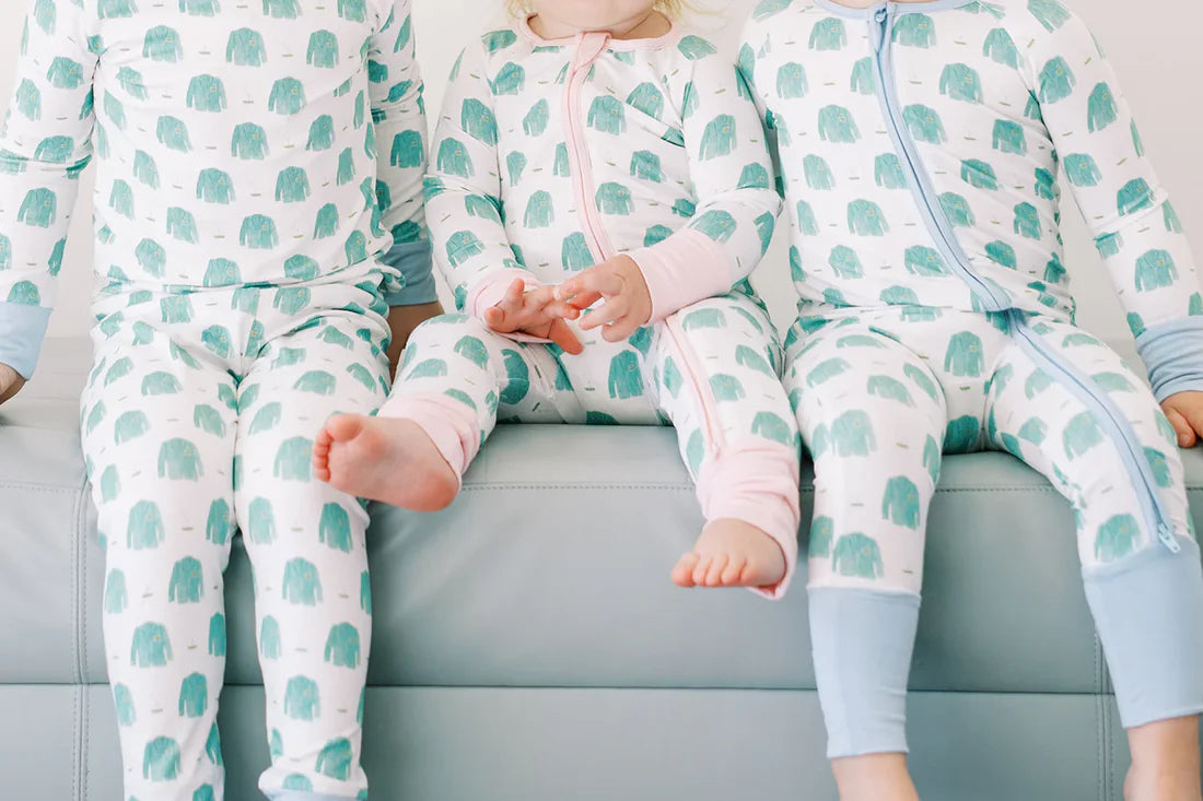 Uptown Baby Blue Golf Jacket Long Sleeve Pajamas